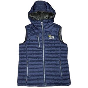 Women's STORMTECH Performance Miller Lite Hooded Puffer Vest-‎ Size Medium